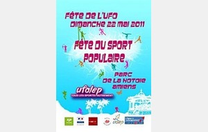 FETE DE L'UFOLEP le dimanche 22 mai à la Hotoie