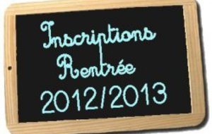 INSCRIPTIONS  2012/2013