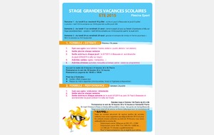 STAGES D'ETE