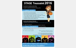 Stage de Toussaint 2016
